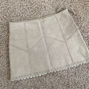 Vintage BEBE Suede Mini Skirt